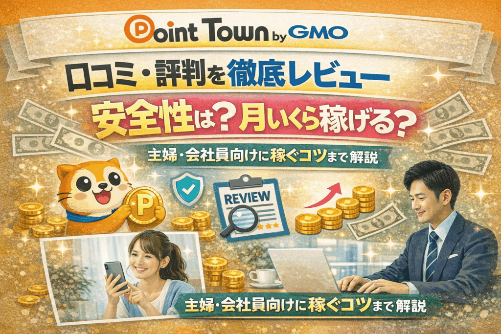 ポイ活ポイントタウンbyGMOのヘッダー画像