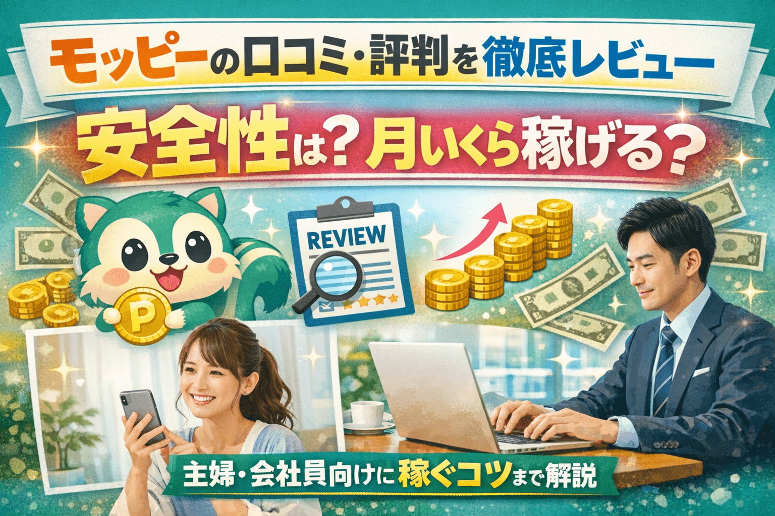 ポイ活モッピーのヘッダー画像