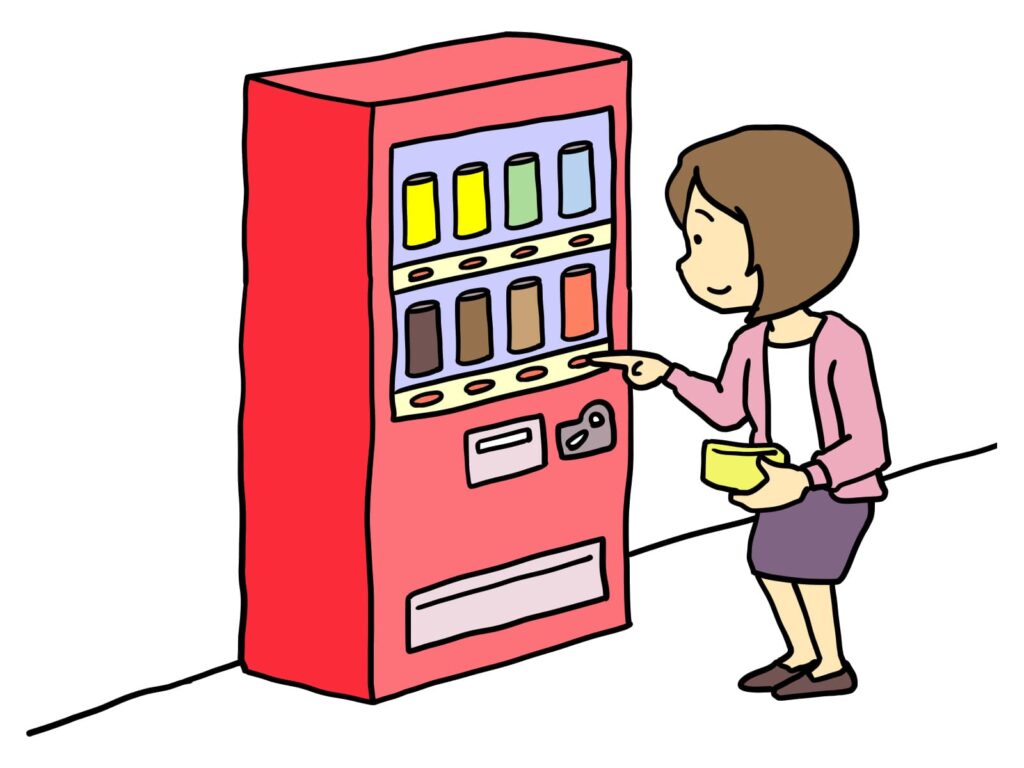 自動販売機のイラスト