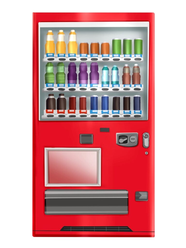 自動販売機のイラスト