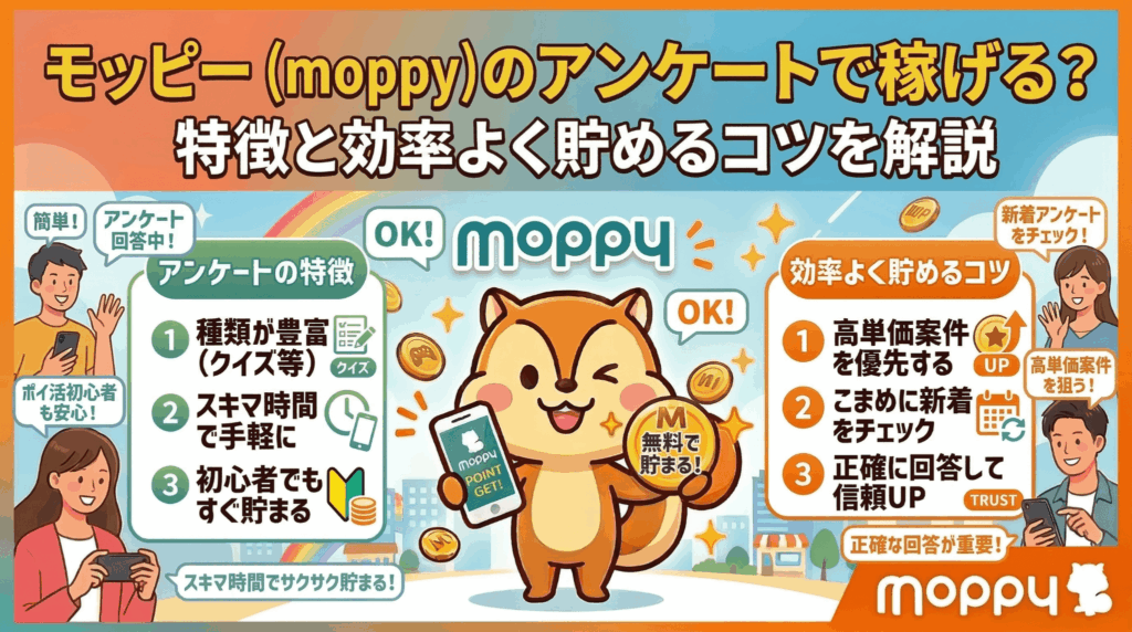 モッピーアンケートのアイキャッチ画像
