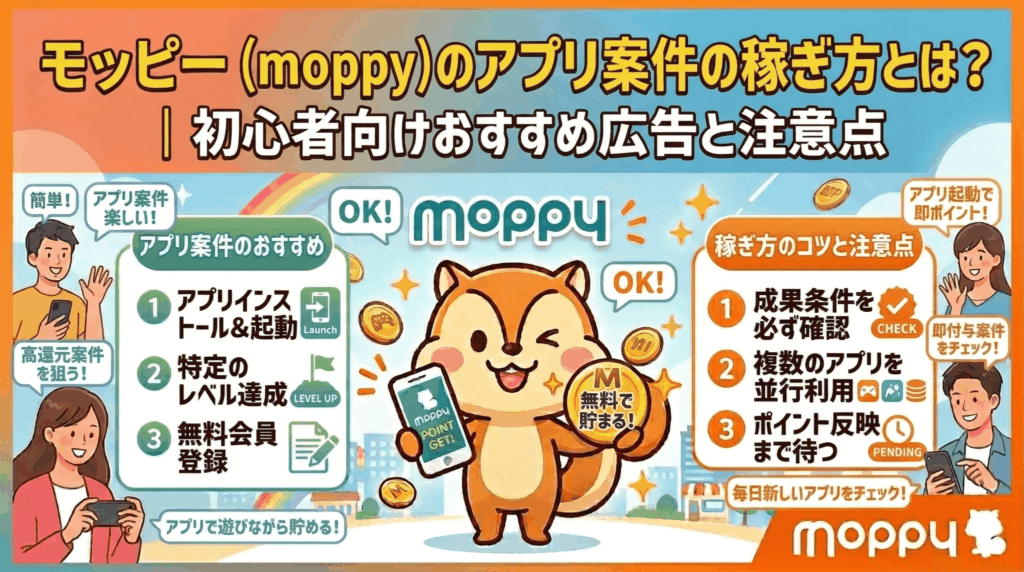 モッピーアプリ案件おすすめのアイキャッチ画像