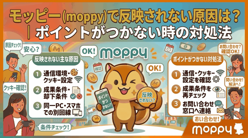 モッピー反映されないのアイキャッチ画像