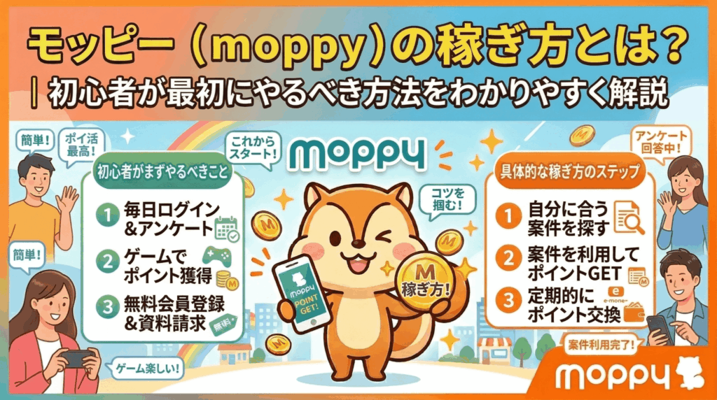 モッピー稼ぎ方のアイキャッチ画像
