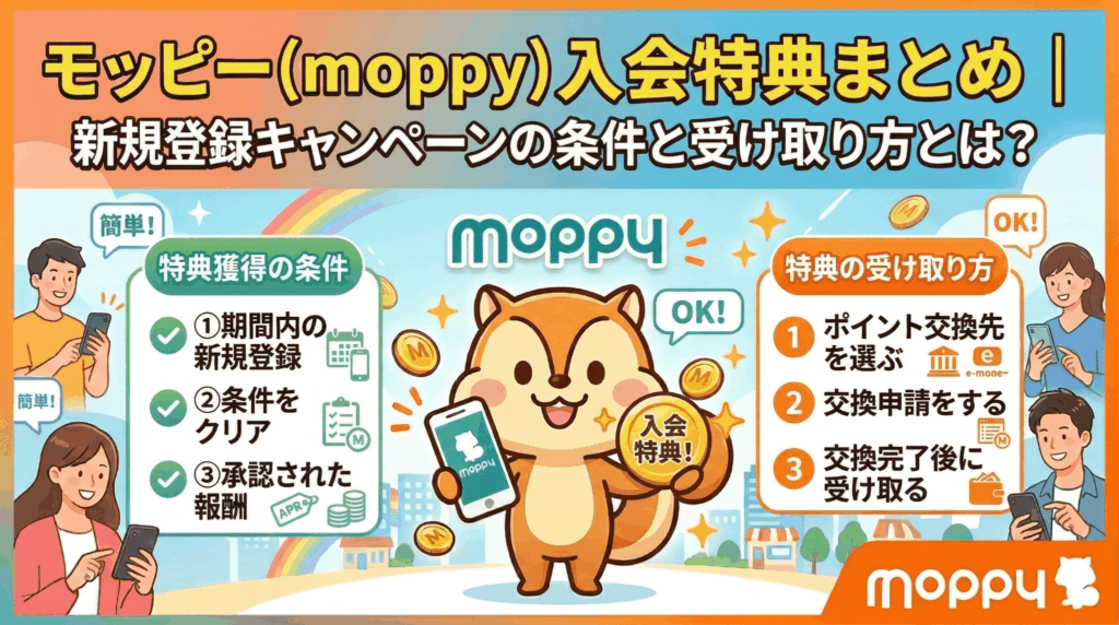 モッピー入会特典のアイキャッチ画像
