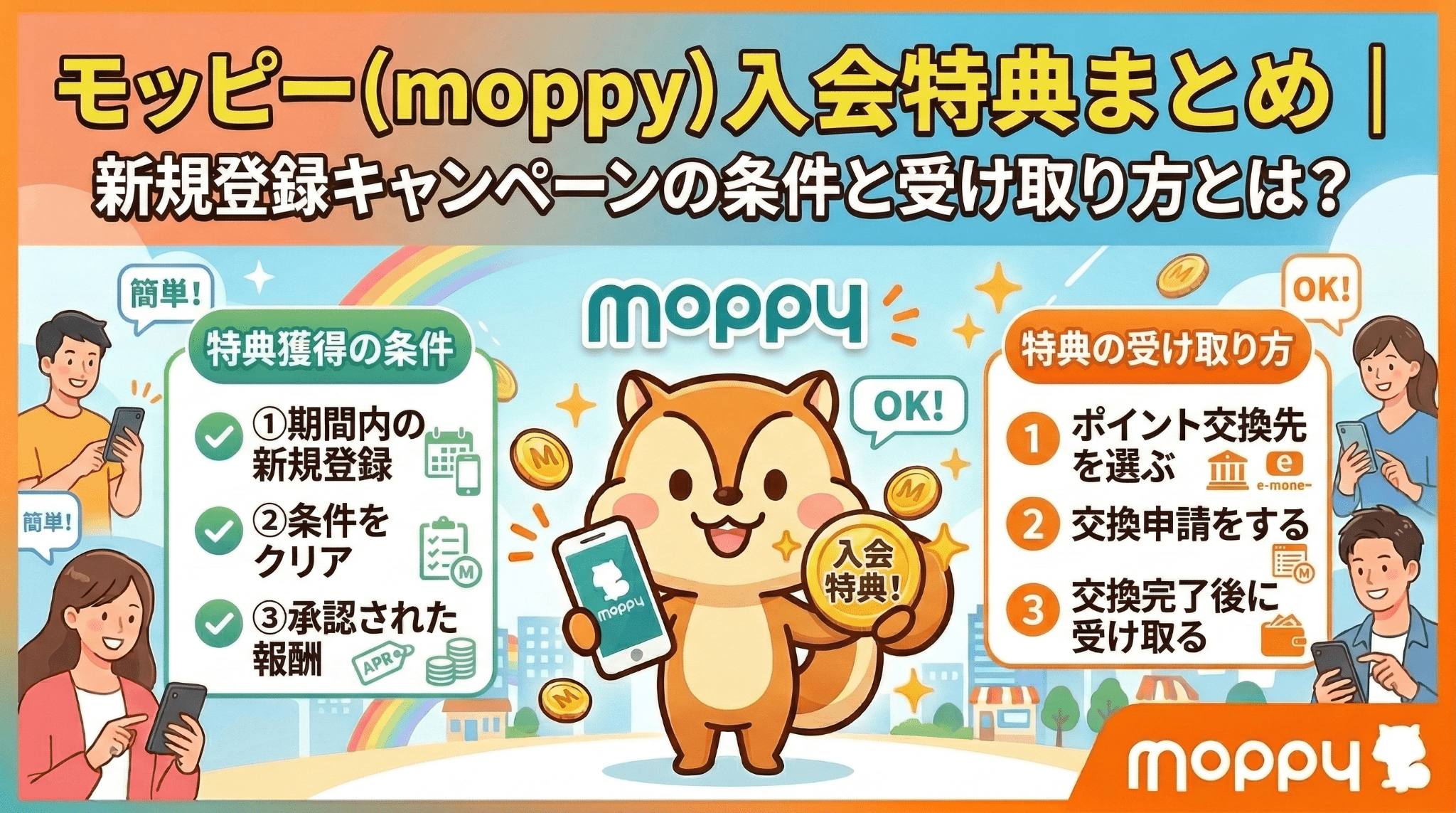 モッピー入会特典のアイキャッチ画像