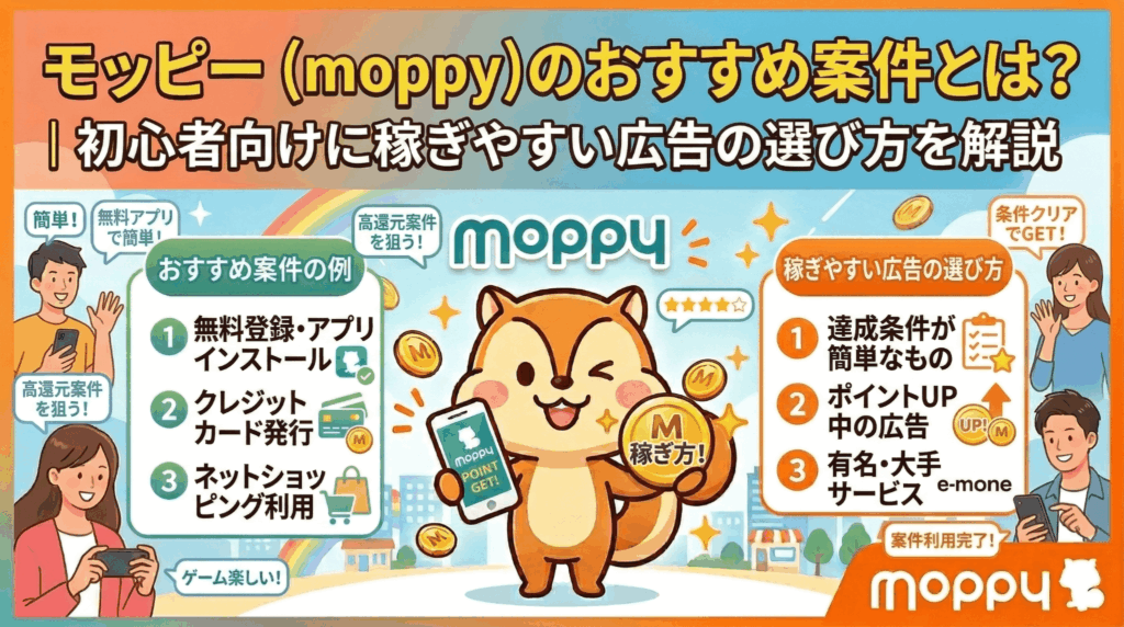 モッピーおすすめ案件のアイキャッチ画像