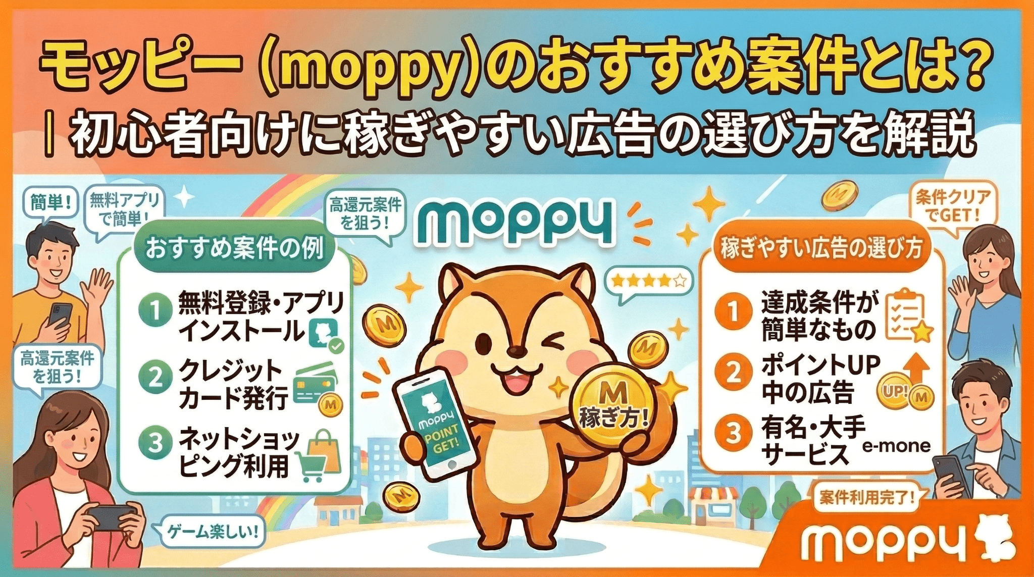 モッピーおすすめ案件のアイキャッチ画像