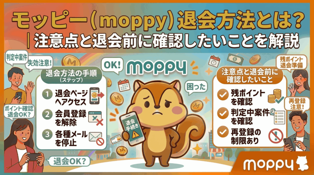 モッピー退会方法のアイキャッチ画像