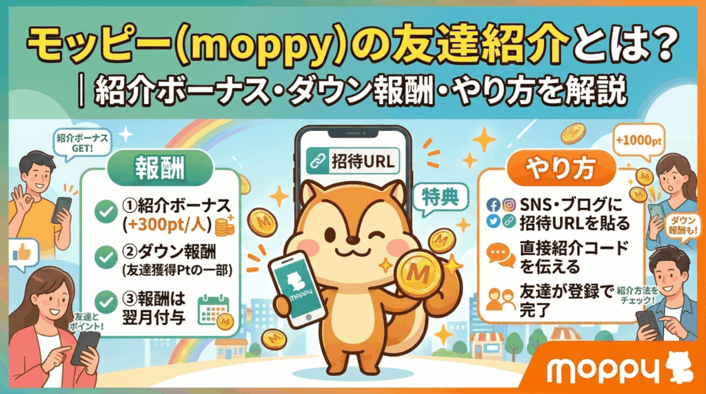 モッピー友達紹介のアイキャッチ画像