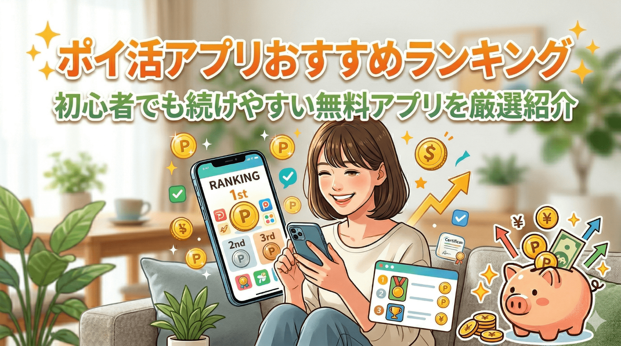 ポイ活アプリおすすめランキングのアイキャッチ画像