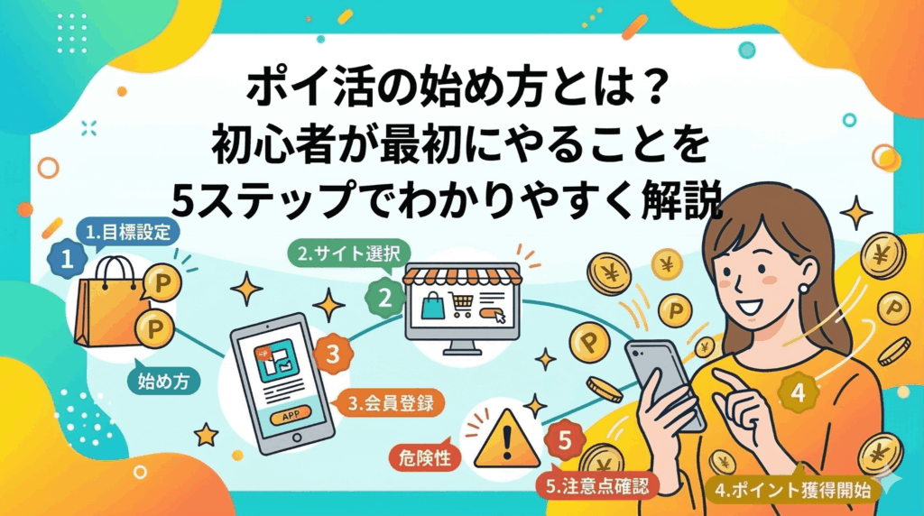 ポイ活初心者5ステップとはのアイキャッチ画像