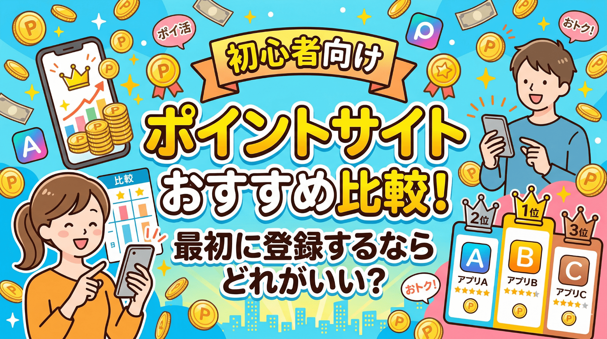 初心者におすすめのポイントサイトのアイキャッチ画像