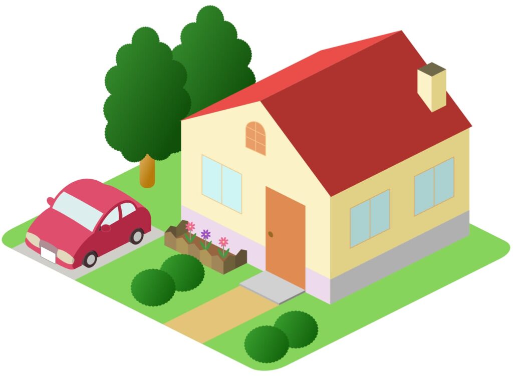 戸建てのイラスト