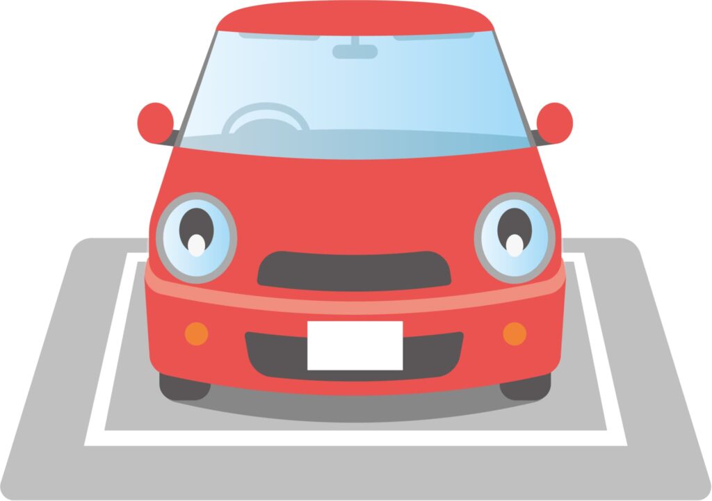 赤い車のイラスト