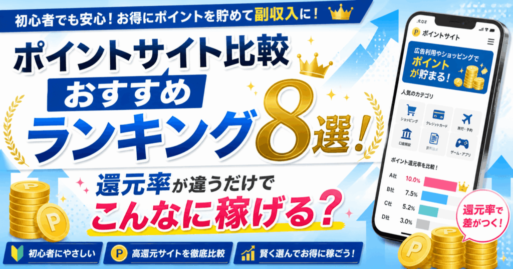 ポイントサイト8選のアイキャッチ画像