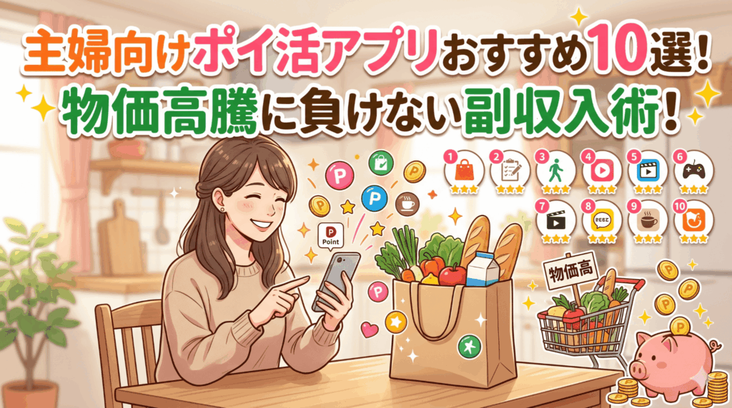 主婦におすすめのポイ活のアイキャッチ画像