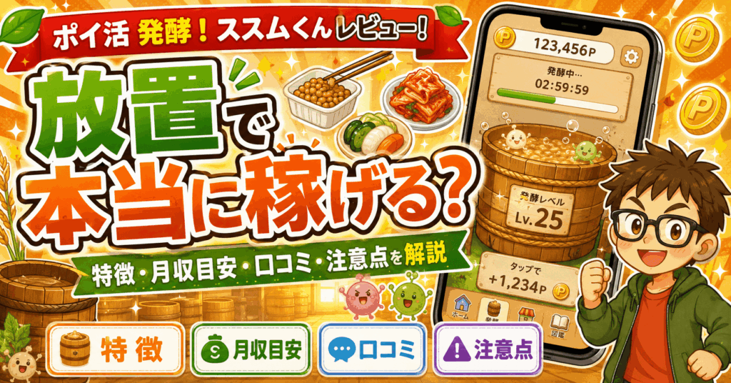 ポイ活発酵ススムくんのアイキャッチ画像