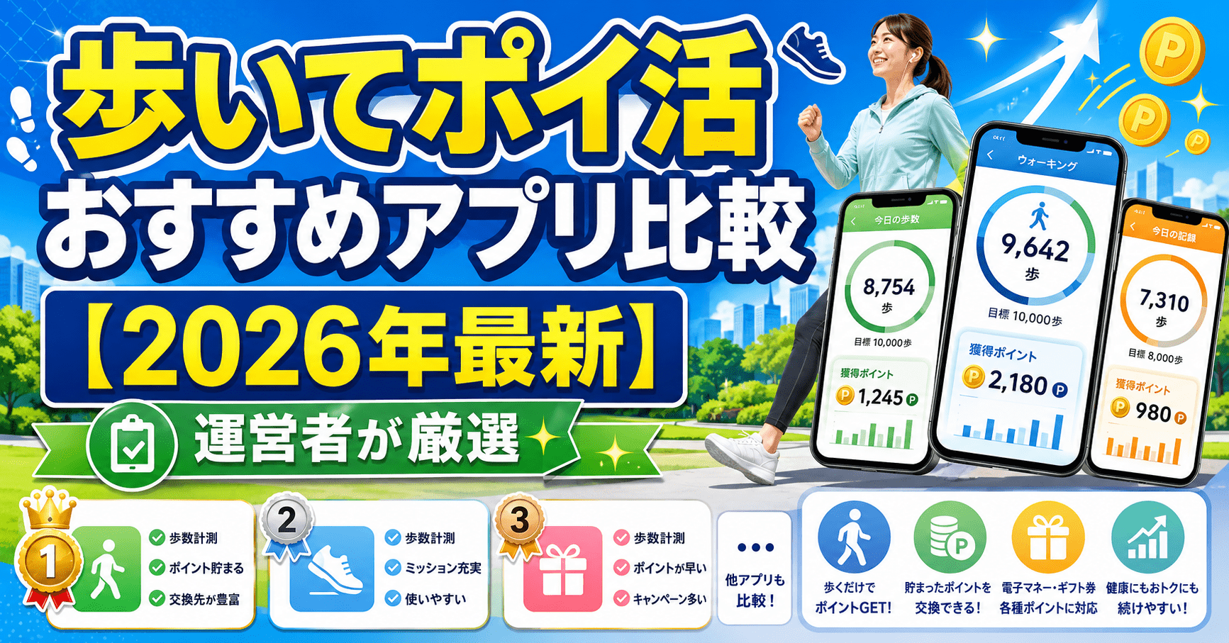 歩いてポイ活のアイキャッチ画像