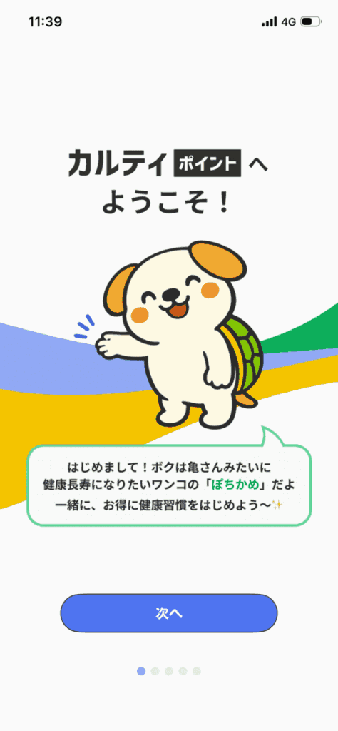 カルティポイント の画面