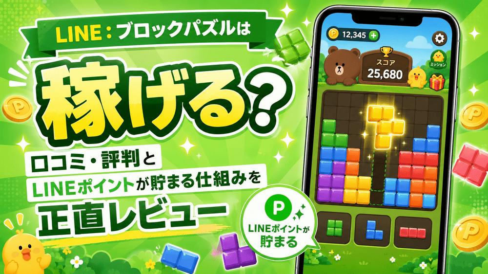 LINE：ブロックパズルのアイキャッチ画像