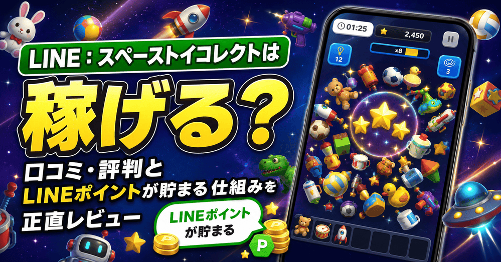 LINE：スペーストイコレクトのアイキャッチ画像