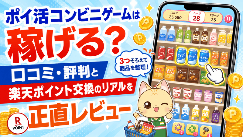 ポイ活コンビニゲームのアイキャッチ画像