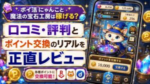 ポイ活にゃんこと魔法の宝石工房のアイキャッチ画像