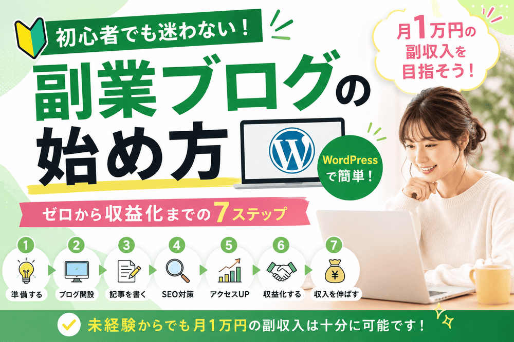 副業ブログの始め方のアイキャッチ画像