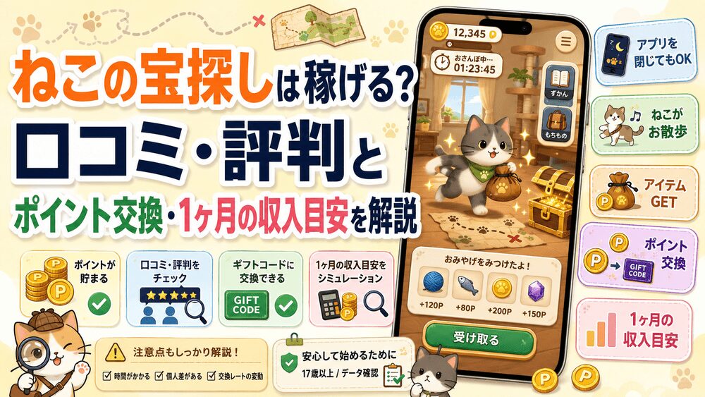 ねこの宝探しのアイキャッチ画像