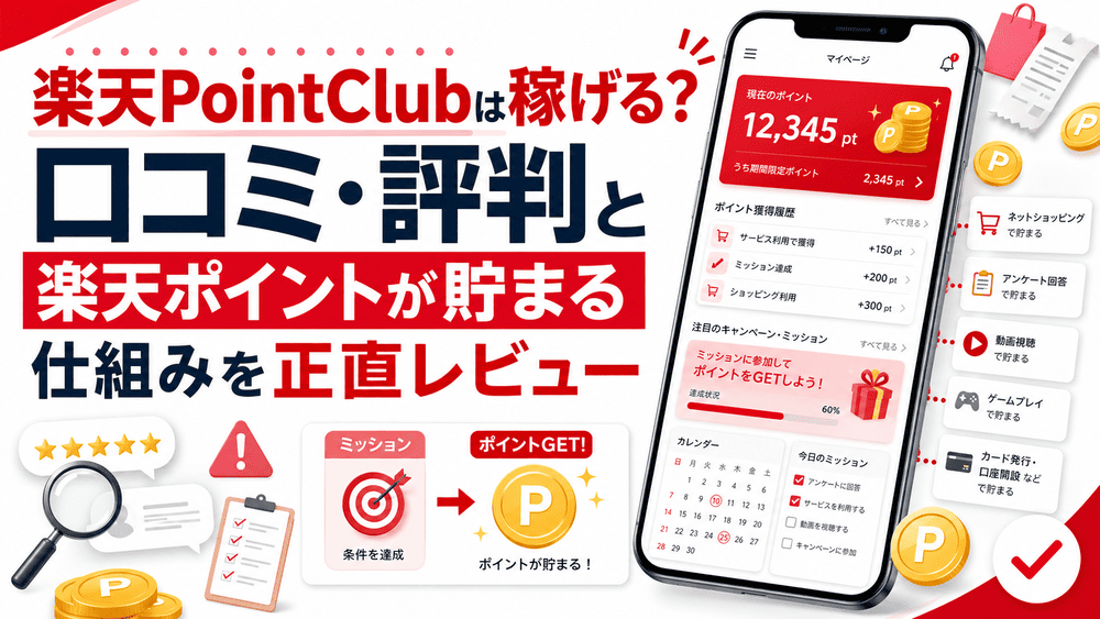 楽天pointclubのアイキャッチ画像