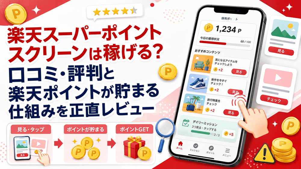 楽天スーパーポイントスクリーンの画像のアイキャッチ画像