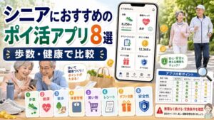 シニアにおすすめのポイ活アプリのアイキャッチ画像