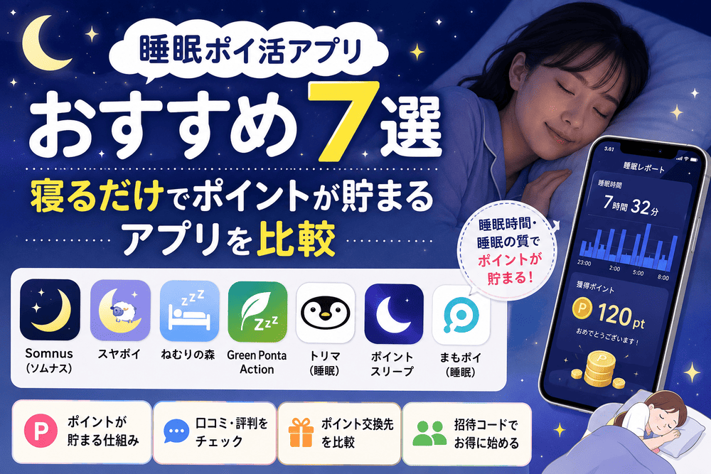 睡眠ポイ活のアイキャッチ画像