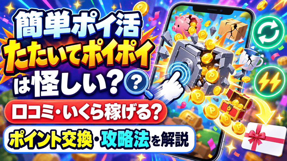 簡単ポイ活たたいてポイポイのアイキャッチ画像