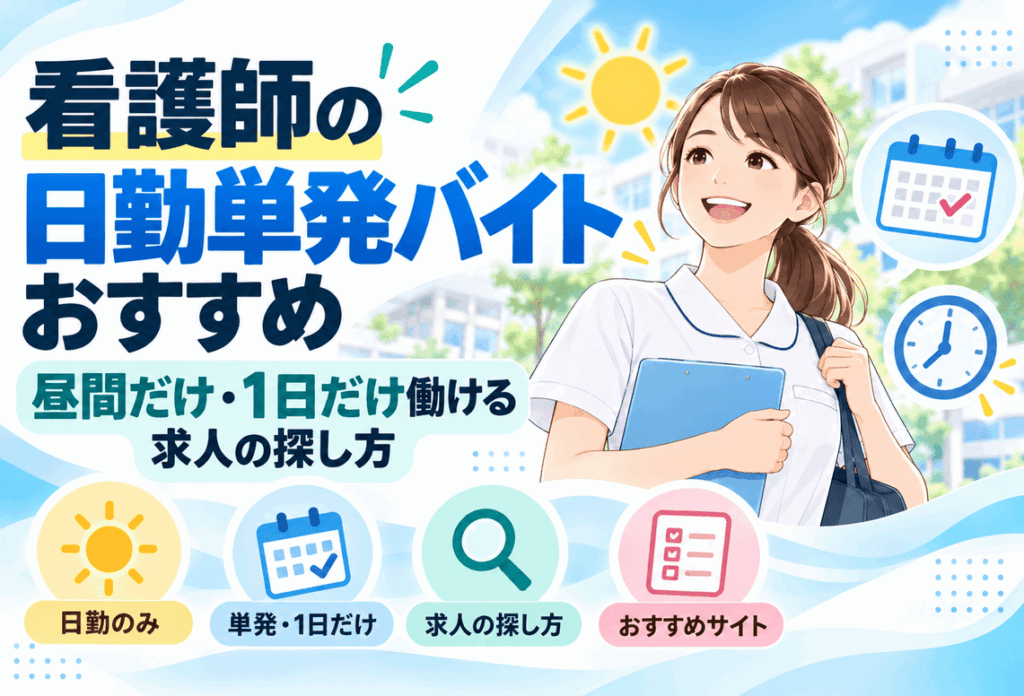 看護師の日勤単発バイト