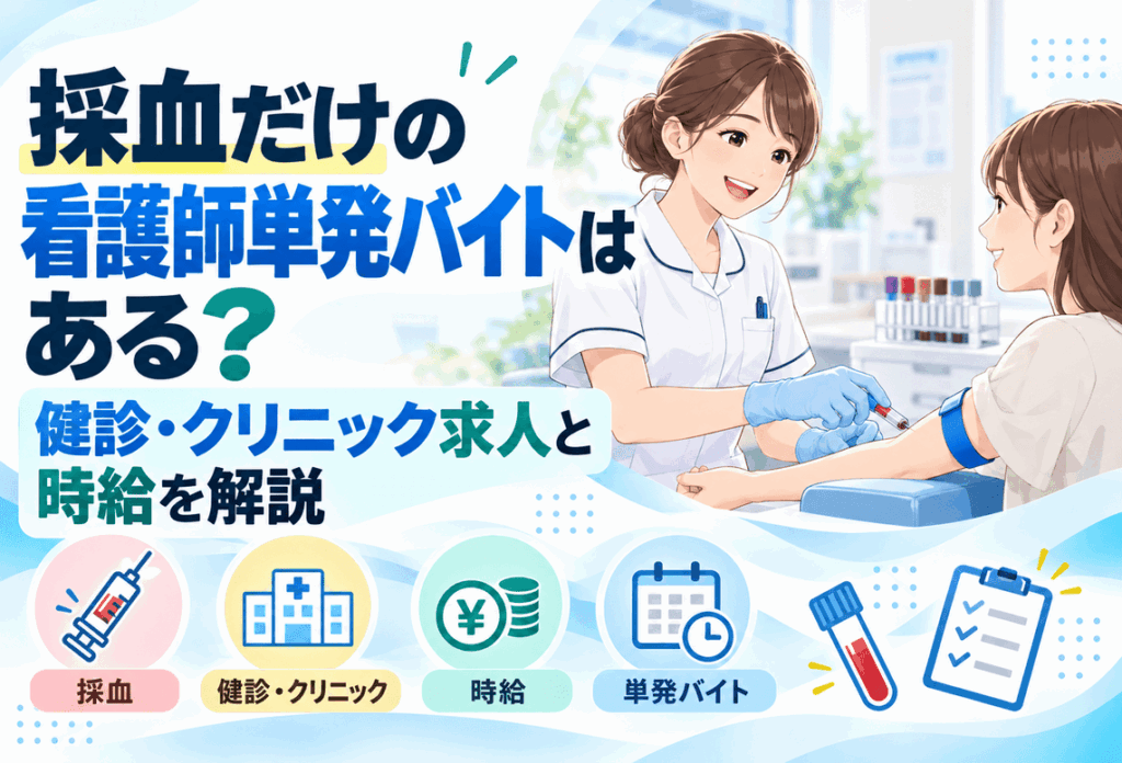 採血だけの看護師単発バイト