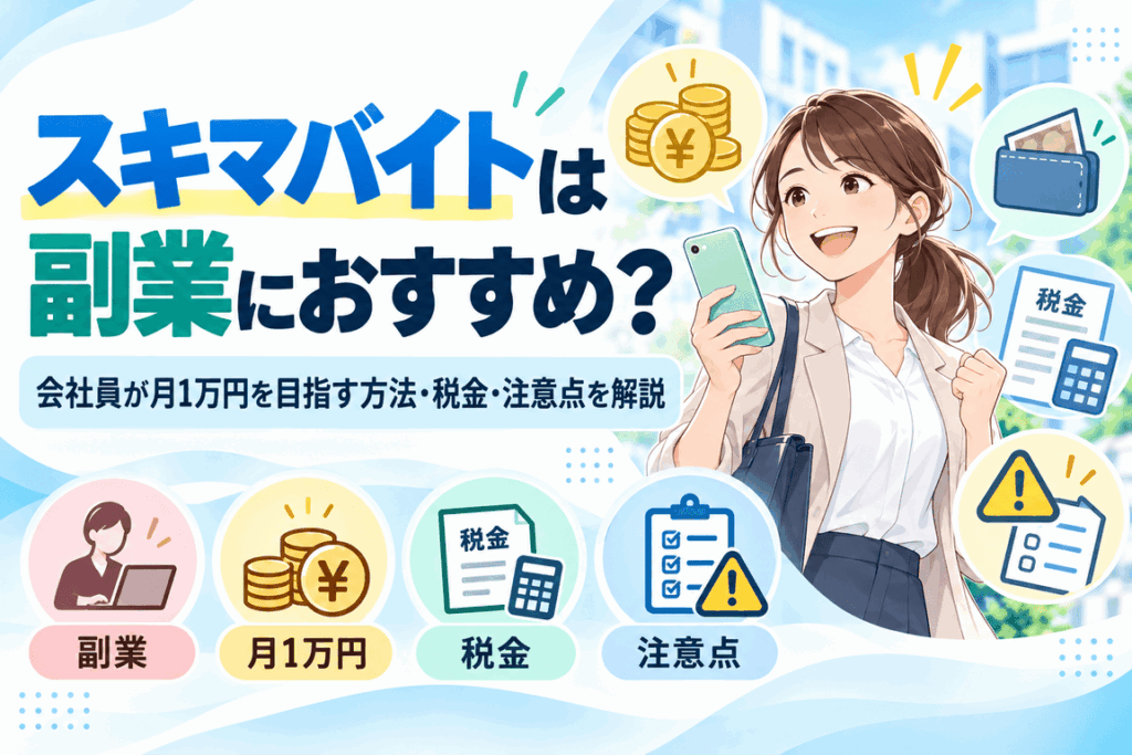 スキマバイトは副業に最適のアイキャッチ画像